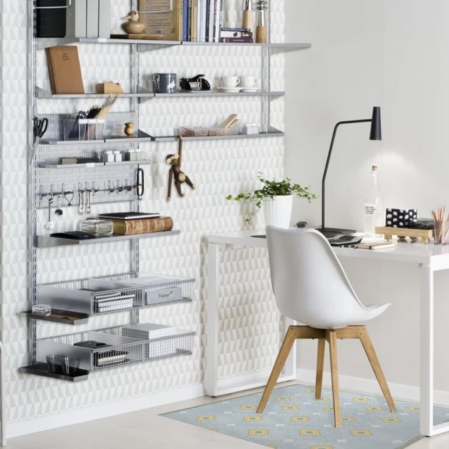 MOROCCAN SUMMER BLUE Office Mat By Kavka Designs