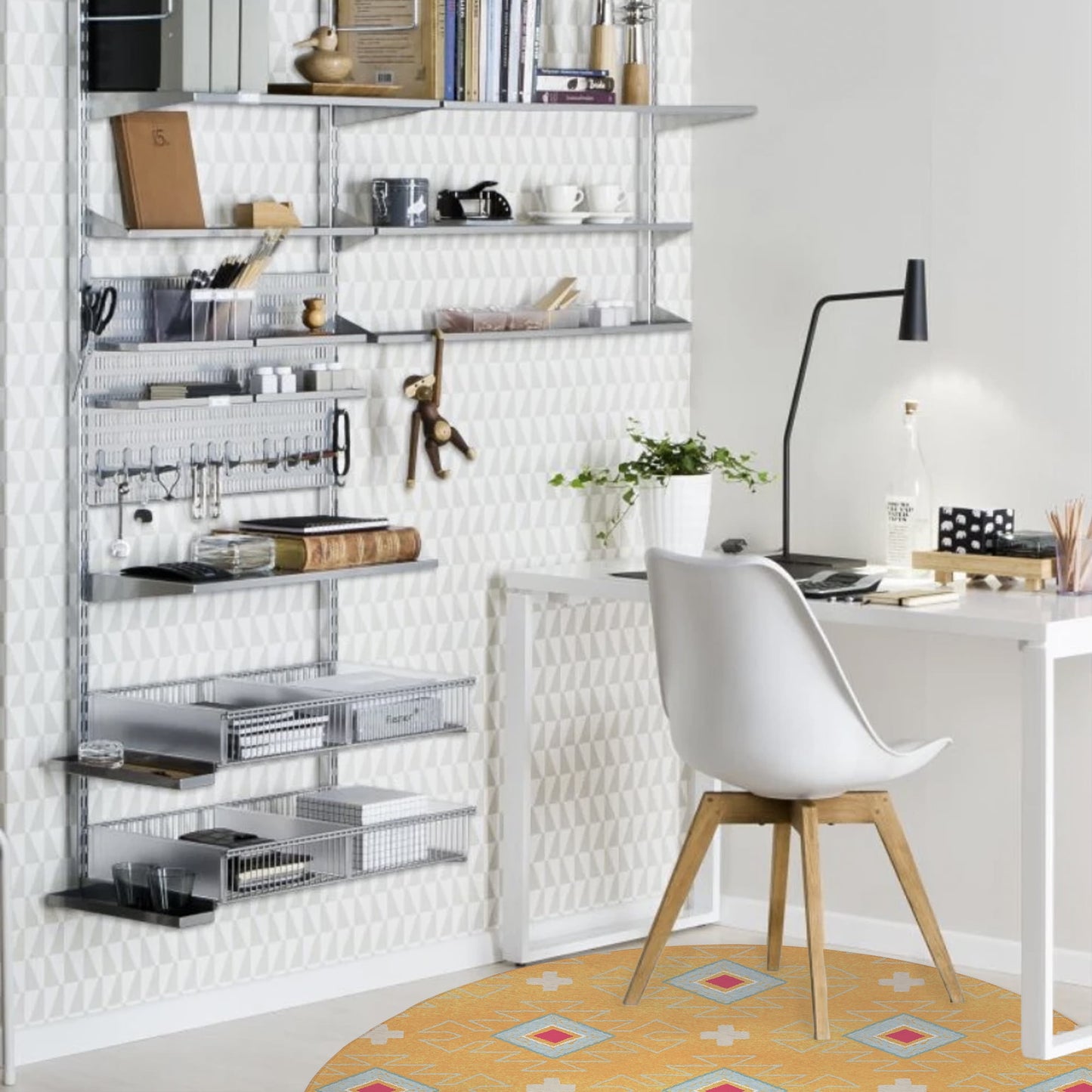 MOROCCAN SUMMER ORANGE Office Mat By Kavka Designs