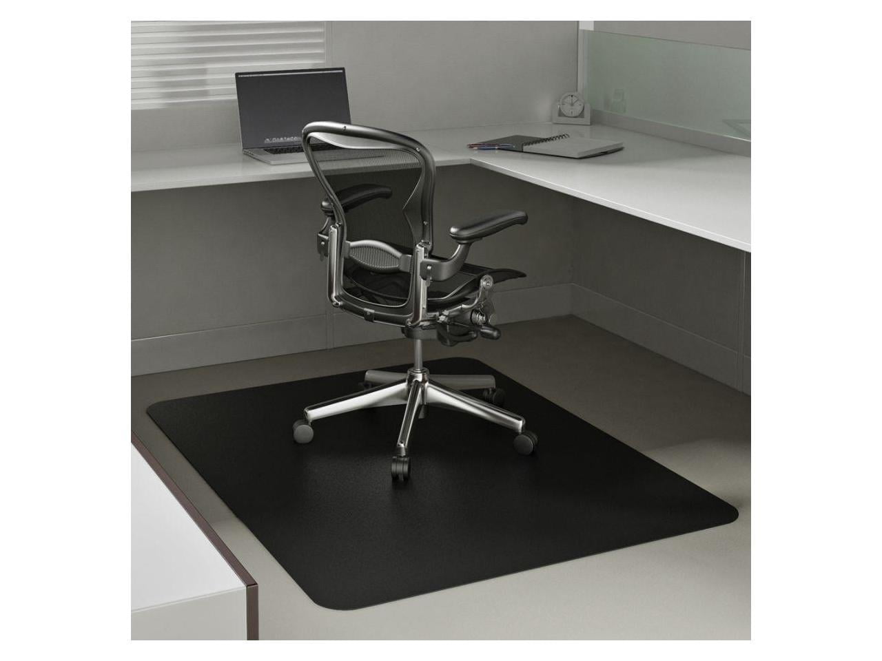 Deflecto EconoMat 46 x 60 Chair Mat for Low Pile Carpet, Rectangular, Black