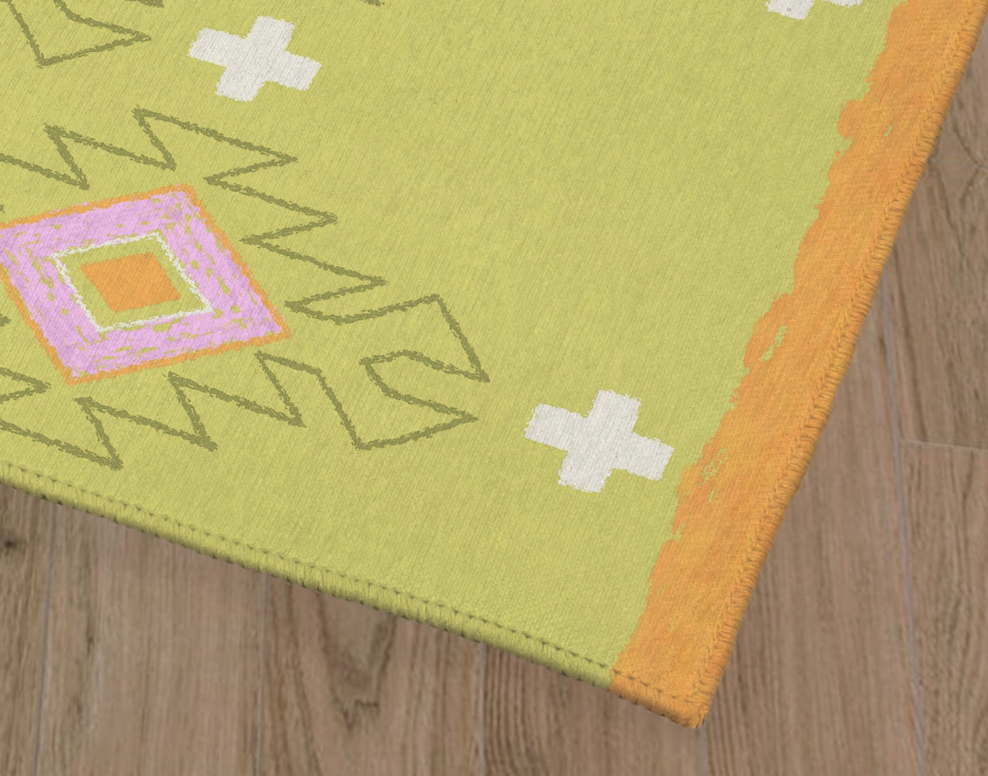 MOROCCAN SUMMER CHARTREUSE Office Mat By Kavka Designs