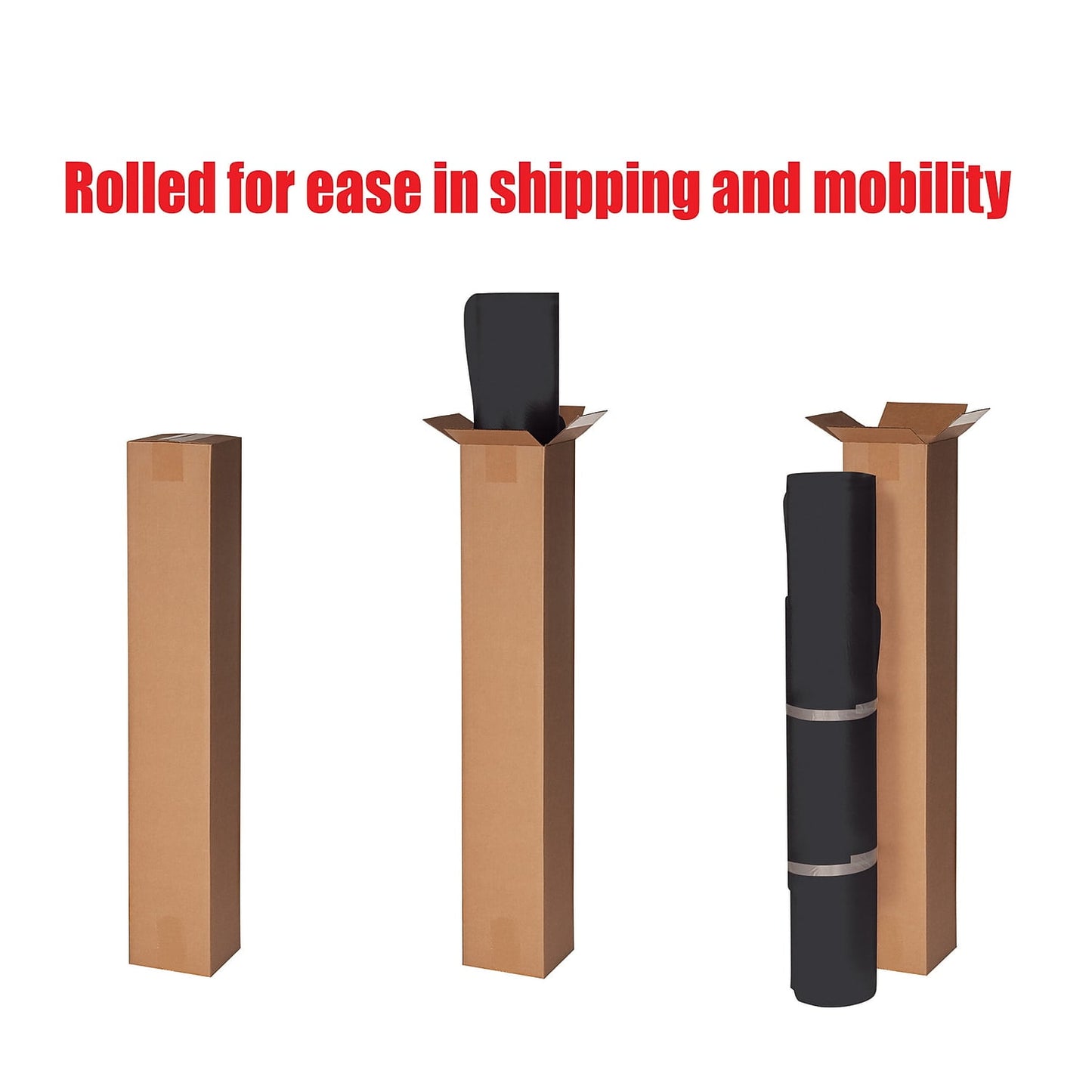 Deflecto CM21142BLKCOM EconoMat Textured Non-Studded Rectangle Chair Mat, Black - 36 x 48 in.