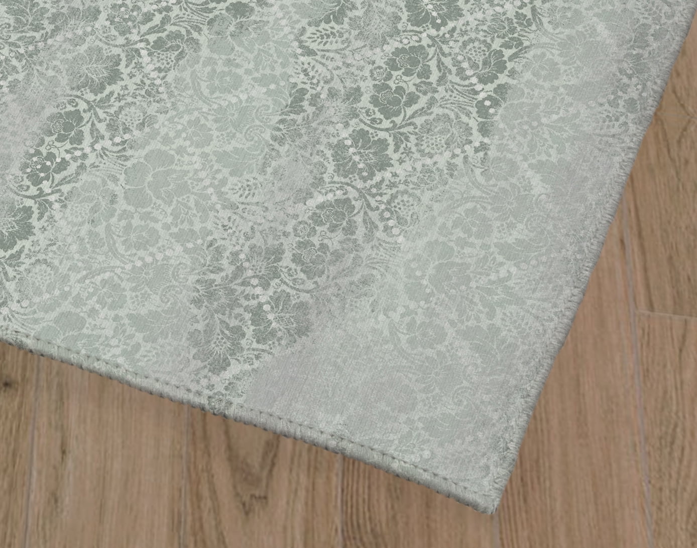 DAMASK FADE GREEN Office Mat By Kavka Designs