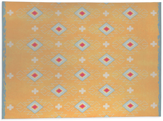 MOROCCAN SUMMER ORANGE Office Mat By Kavka Designs