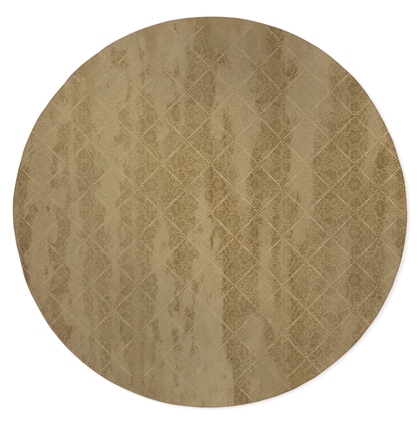 DAMASK FADE OCHRE Office Mat By Kavka Designs