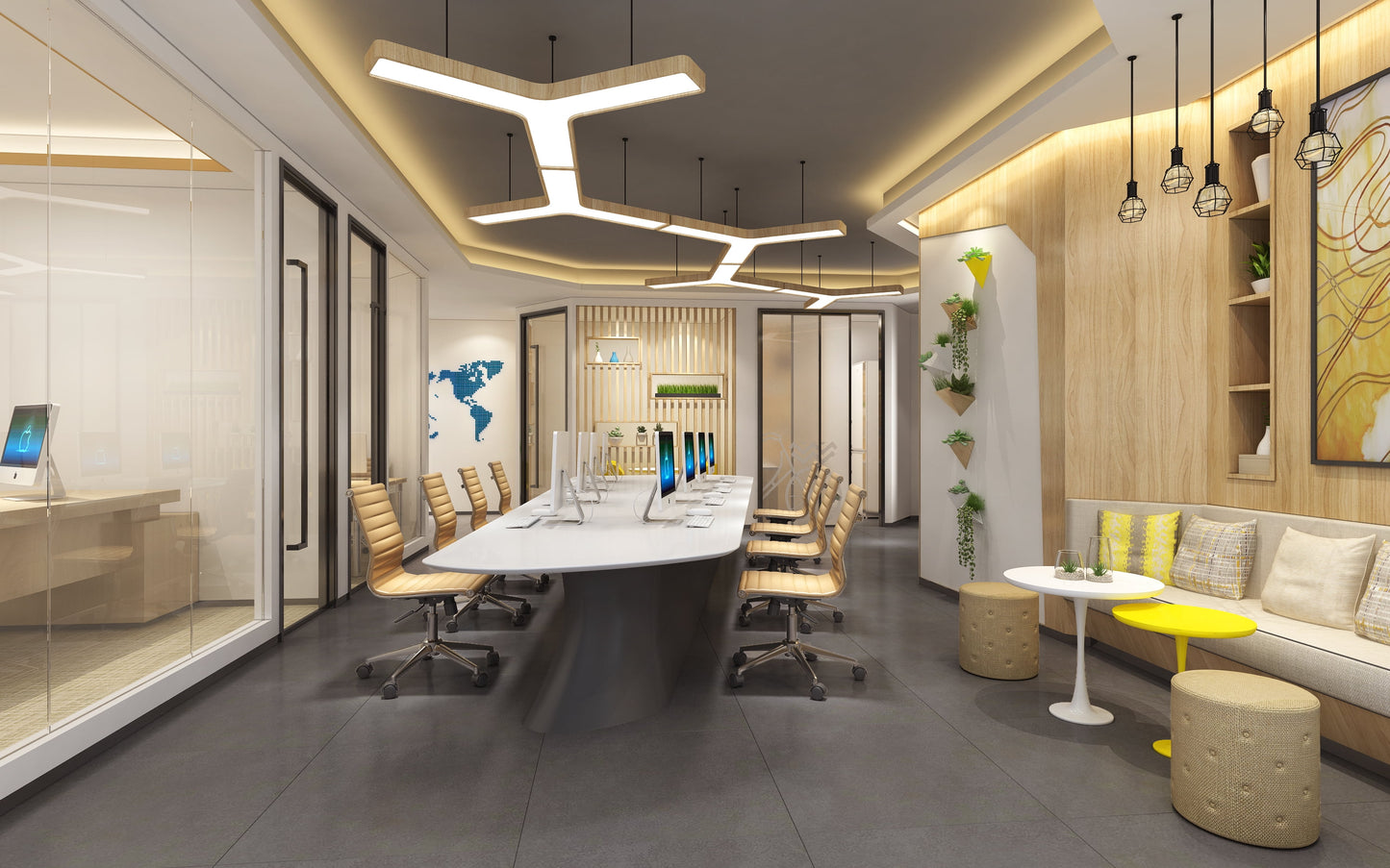 2xhome Tan Modern Mid Back Office Chair Armless Ribbed PU Leather Swivel Tilt Adjustable Chair Designer Boss Executive Manager Office Conference Room Work Task Ergonomic No Arms Without Arm Rests