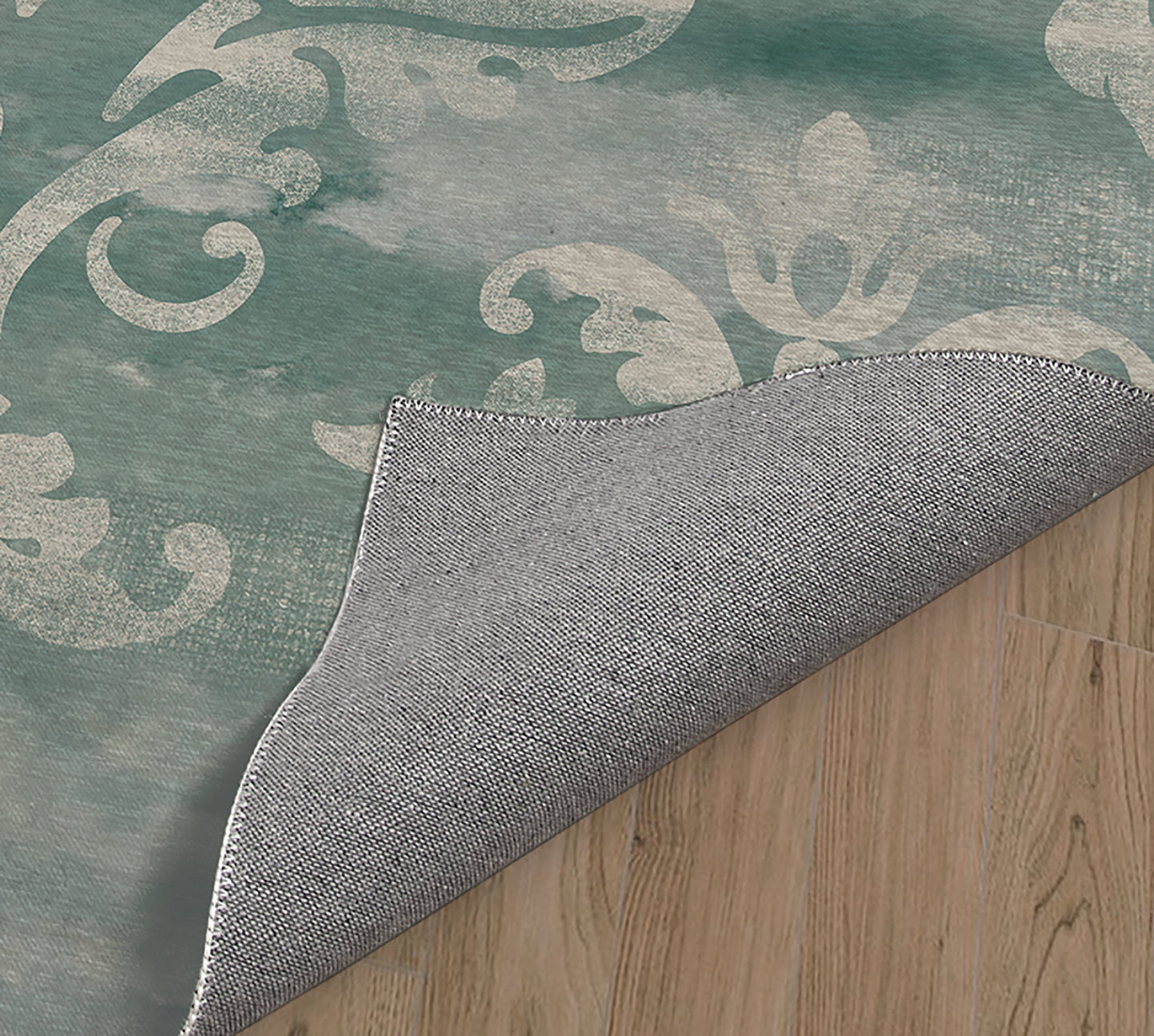 DAMASK WATERCOLOR OCEAN Office Mat By Kavka Designs