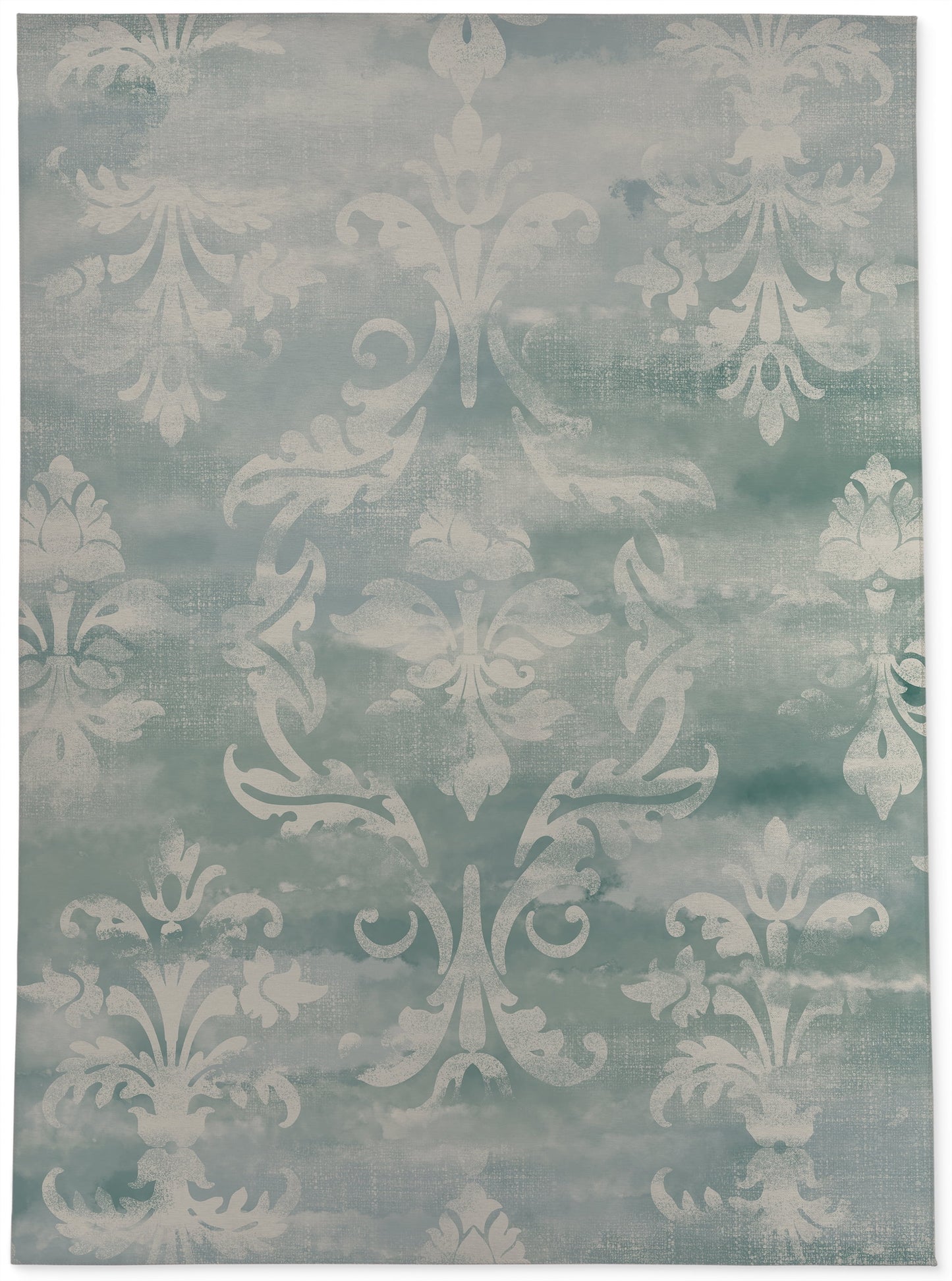 DAMASK WATERCOLOR OCEAN Office Mat By Kavka Designs