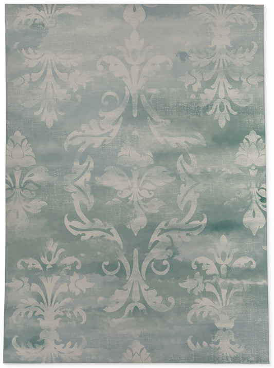 DAMASK WATERCOLOR OCEAN Office Mat By Kavka Designs