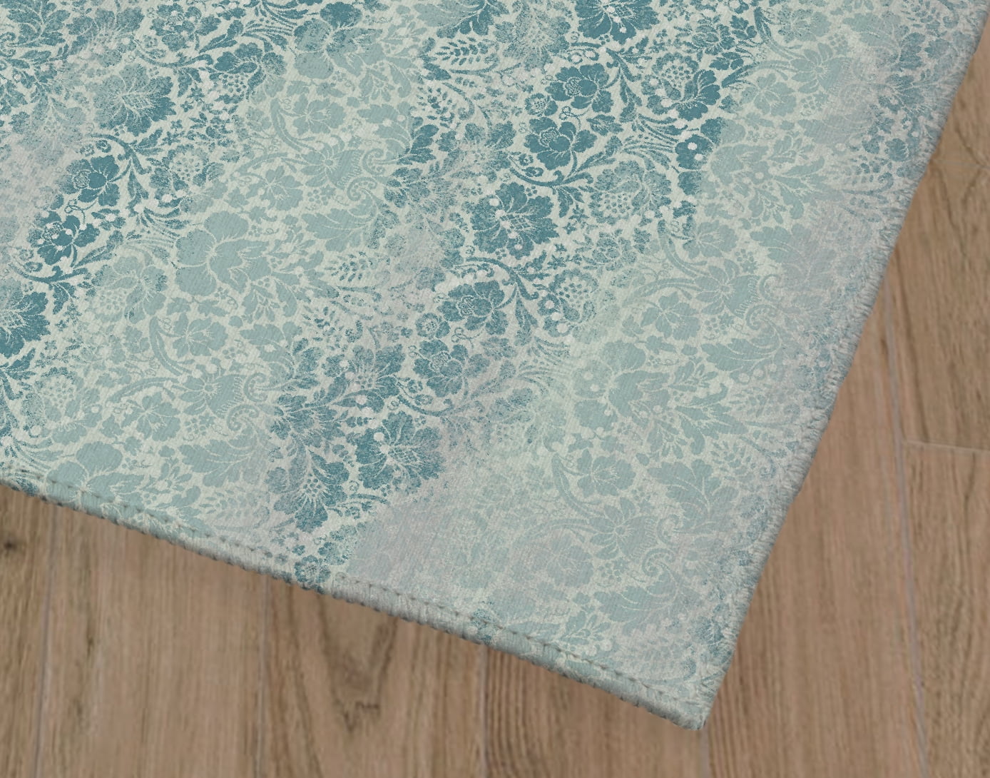 DAMASK FADE TEAL Office Mat By Kavka Designs