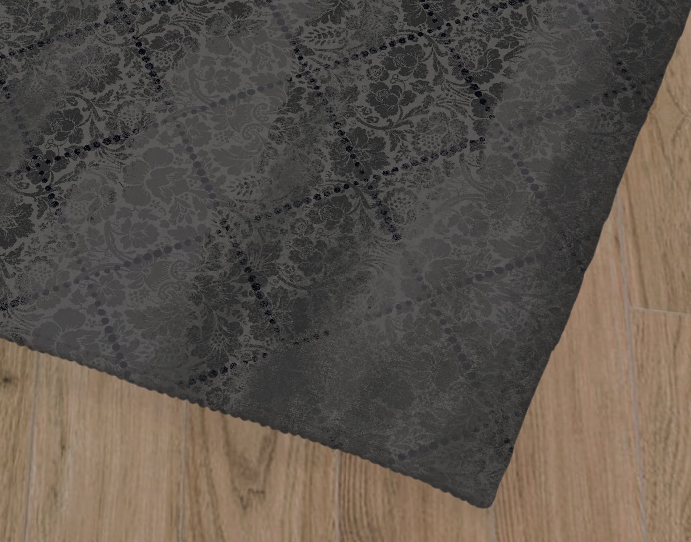 DAMASK FADE CHARCOAL Office Mat By Kavka Designs