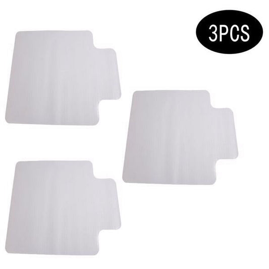 DEELLEEO 3PCS 90 x 120 x 0.2cm PVC Home-use Protective Mat for Floor Chair Transparent
