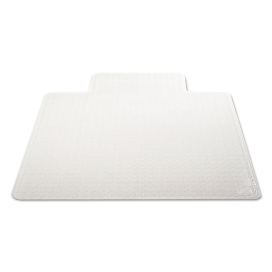 Deflecto DuraMat Moderate Use Chair Mat for Low Pile Carpet, 46 x 60, Wide Lipped, Clear