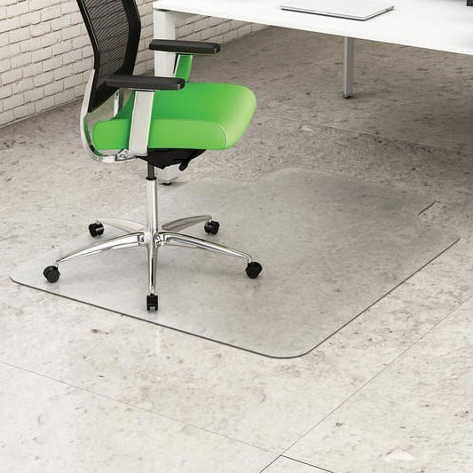 Deflecto Earth Source Hard Floor EconoMat with Lip Clear