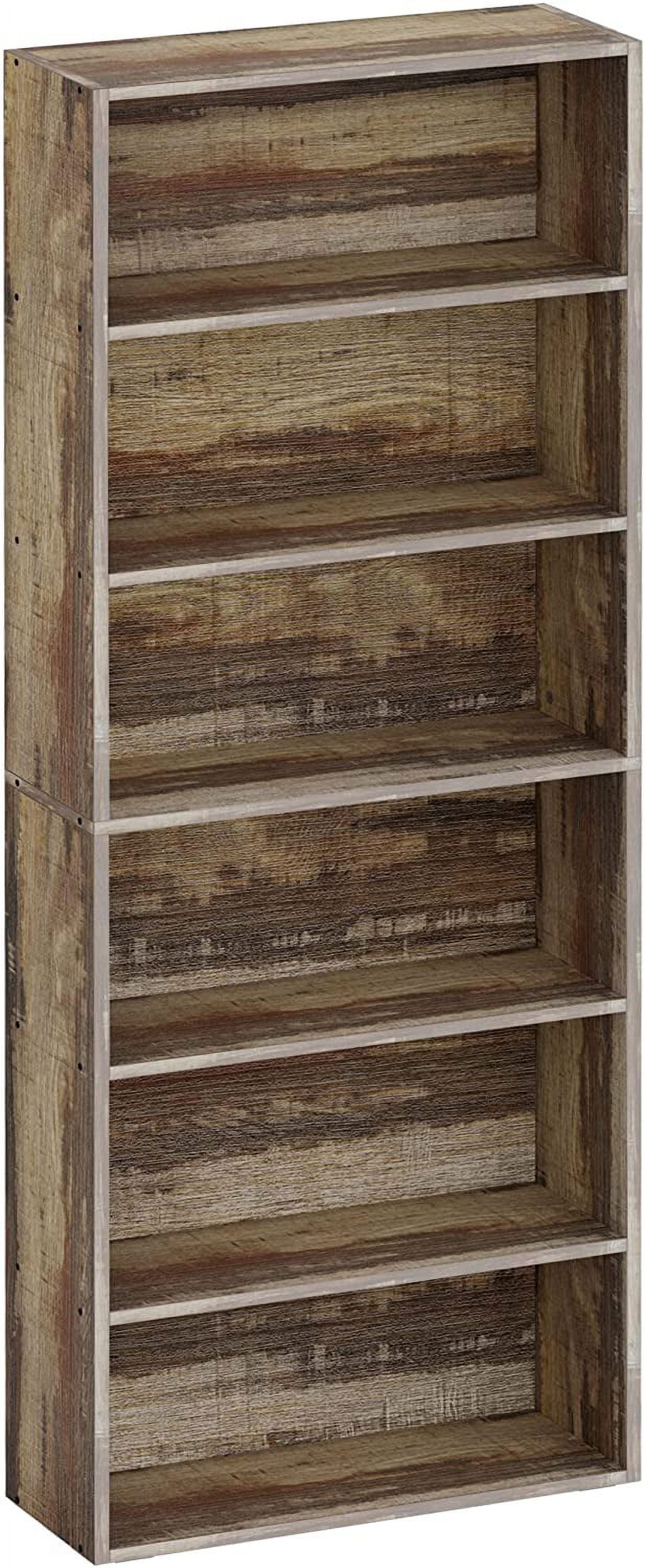 Bookshelves and Bookcases Floor Standing 6 Tier Display Storage Shelves 70in Tall Bookcase Home Decor Furniture for Home Office, Living Room, Bed Room