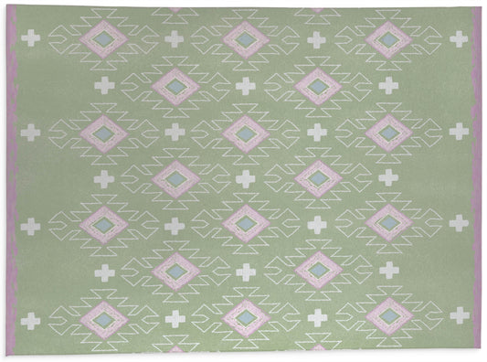 MOROCCAN SUMMER GREEN Office Mat By Kavka Designs