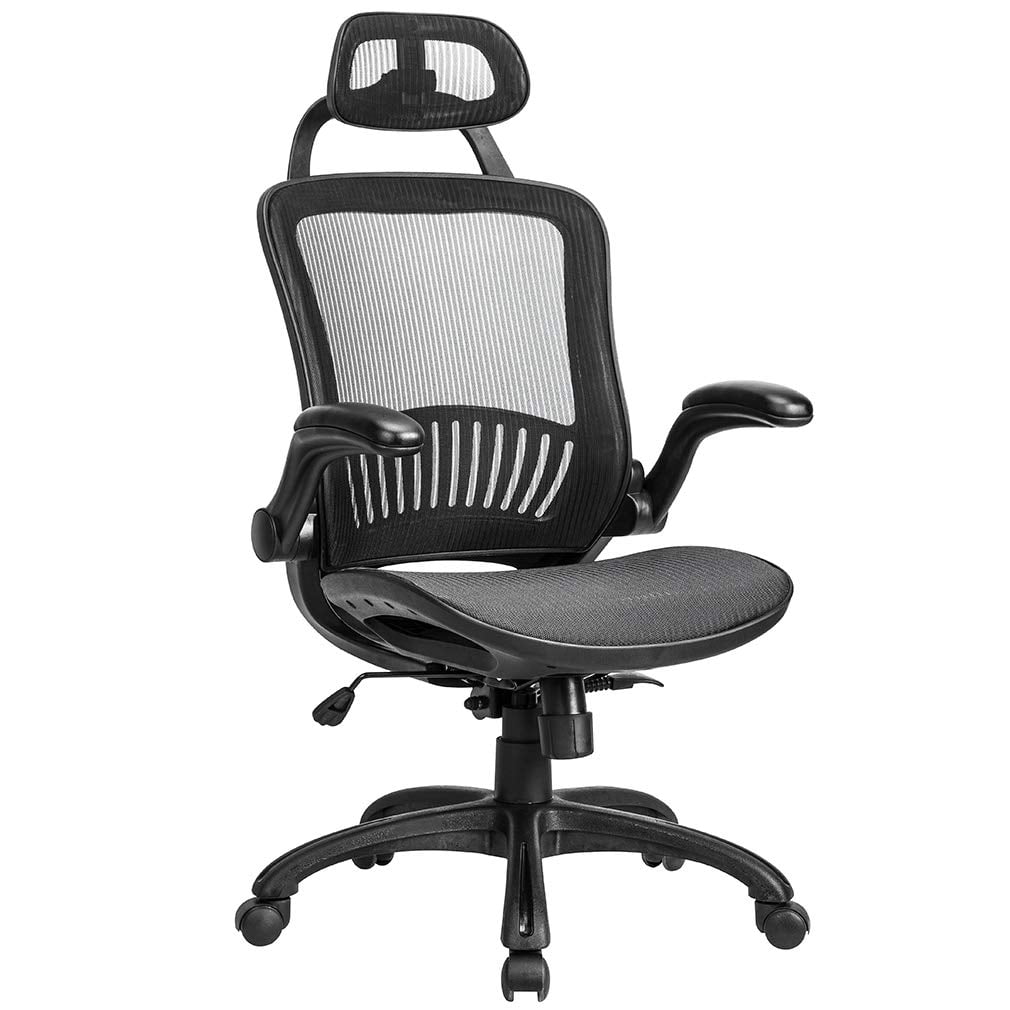 BestOffice Ergonomic Office Chair, Lumbar Support, Swivel Rolling for Men, Women(Black)