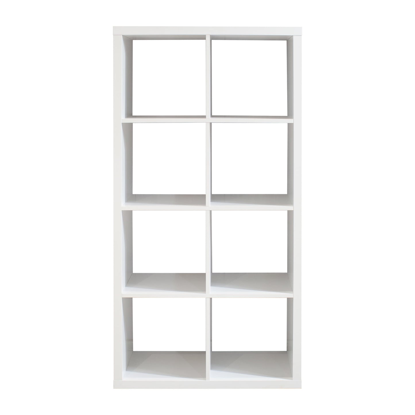8-Cube Storage Organizer with Opened Back Shelves,2 X 4 Cube Bookcase Bookshelves for Home,Office,White