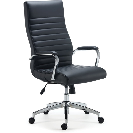 MyOfficeInnovations Bonded Leather Managers Chair Black (53234) 24328572