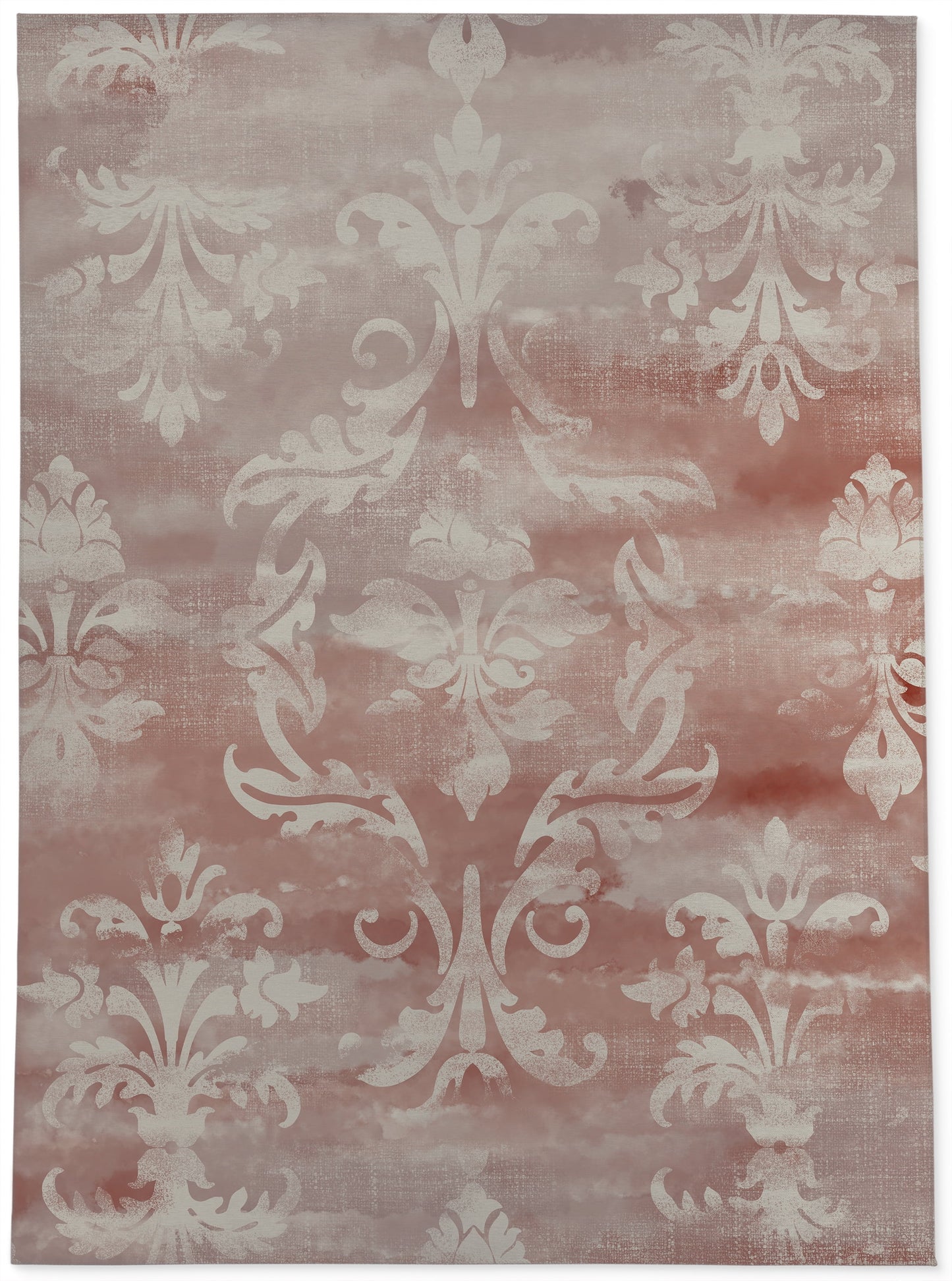 DAMASK WATERCOLOR RUST Office Mat By Kavka Designs