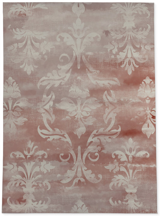 DAMASK WATERCOLOR RUST Office Mat By Kavka Designs