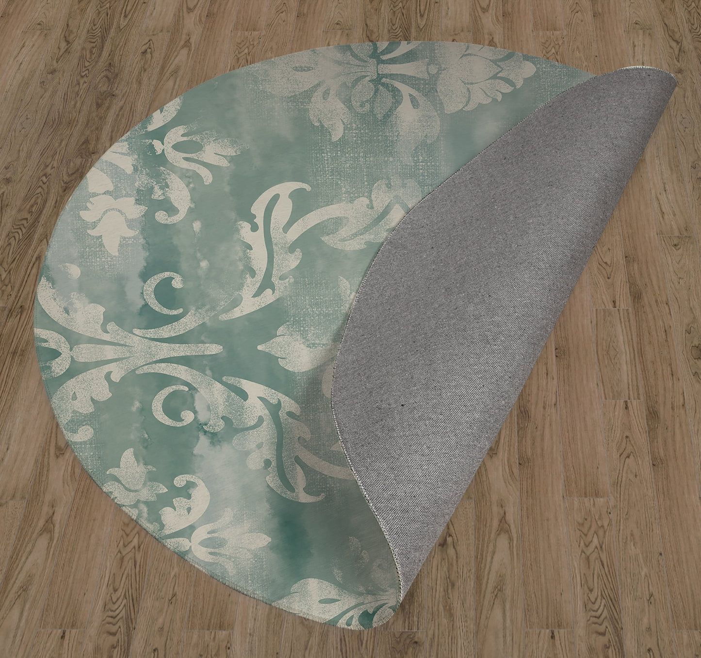 DAMASK WATERCOLOR OCEAN Office Mat By Kavka Designs