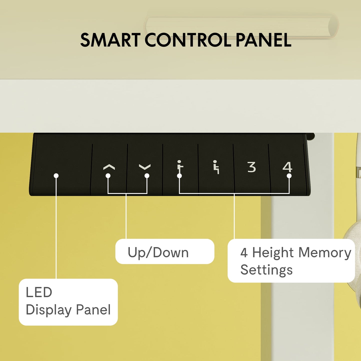 ACTIVESIT 60inx24in Home Office Height Adjustable Standing Desk with Hooks, Ergonomic Electric 2-Stage Stand Up Computer Desk, White and Maple