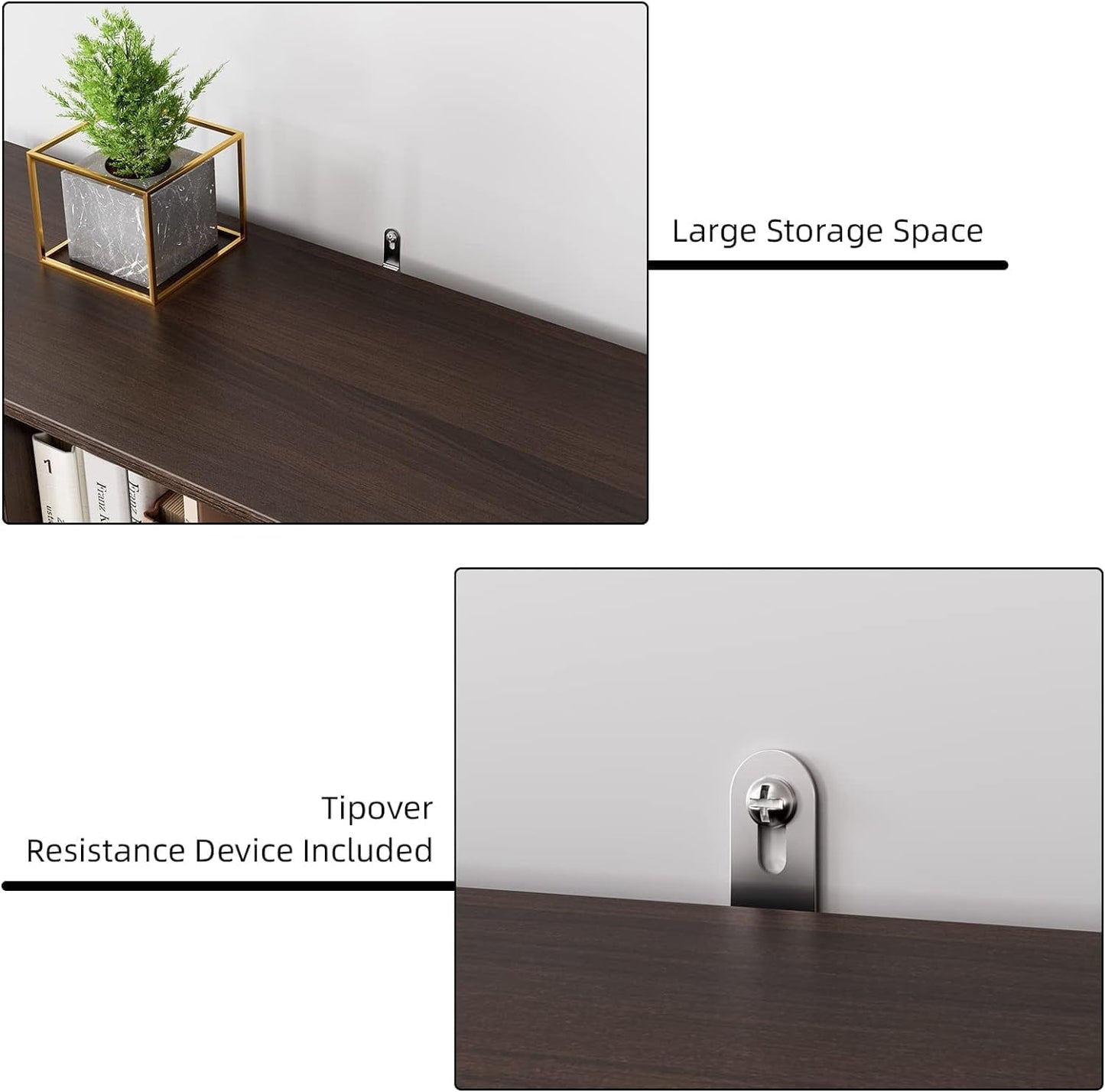 Danolapsi 9-Cube Bookshelf,Modern Bookshelf Storage Cabinet with 2 Large Drawers,Cube Storage Shelf,Modern Freestanding Open Bookshelf for Living Room,Bedroom,Office,Study