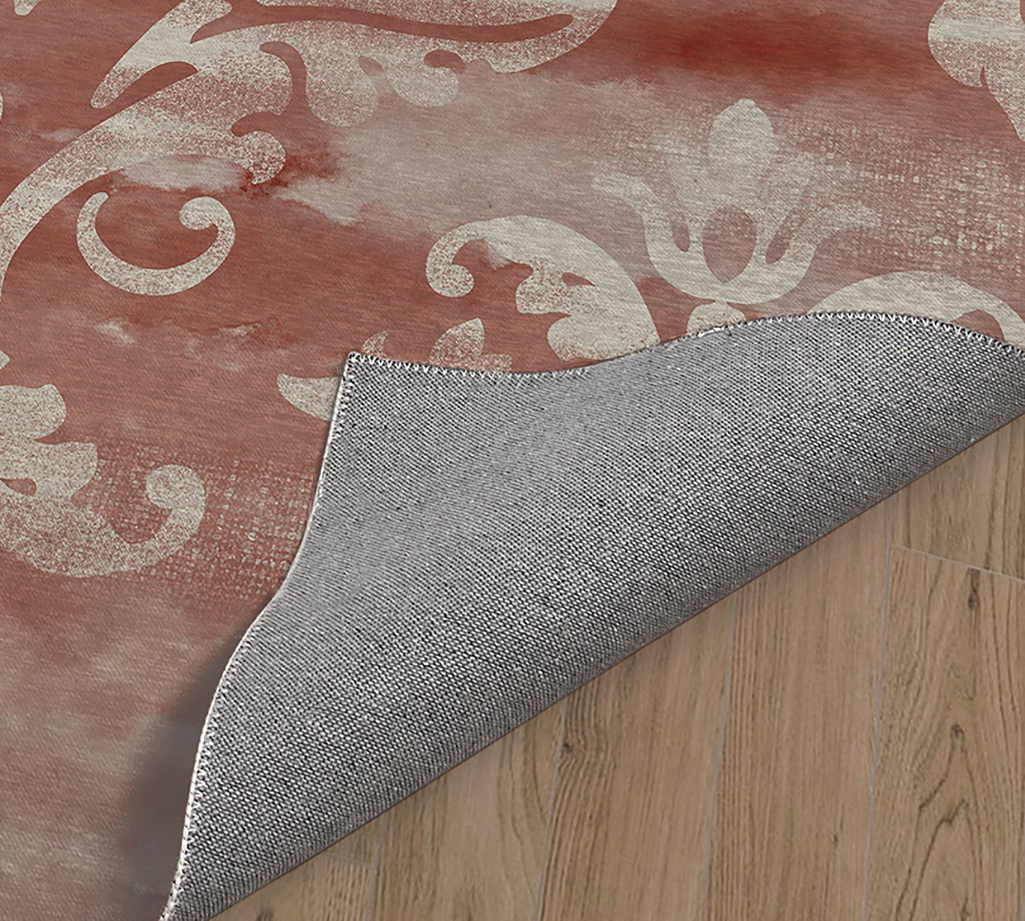 DAMASK WATERCOLOR RUST Office Mat By Kavka Designs